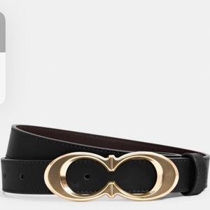 COACH SIGNATURE BUCKLE BELT 25mm
